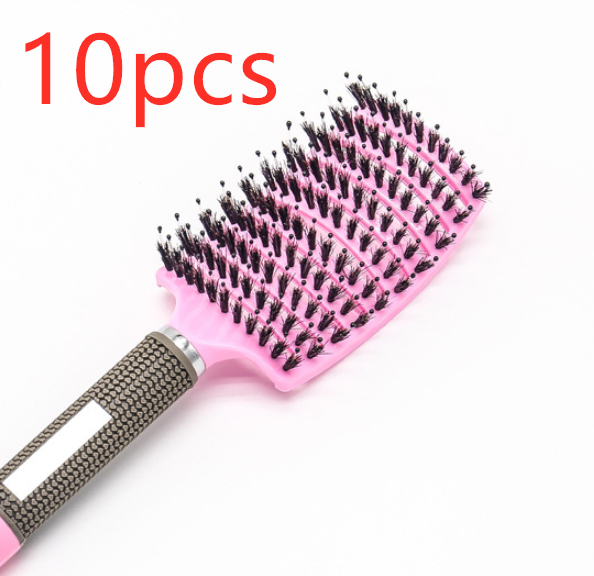 Hairbrush Detangle and Massage with Bristle-Nylon Teaser Comb for Women's Hair