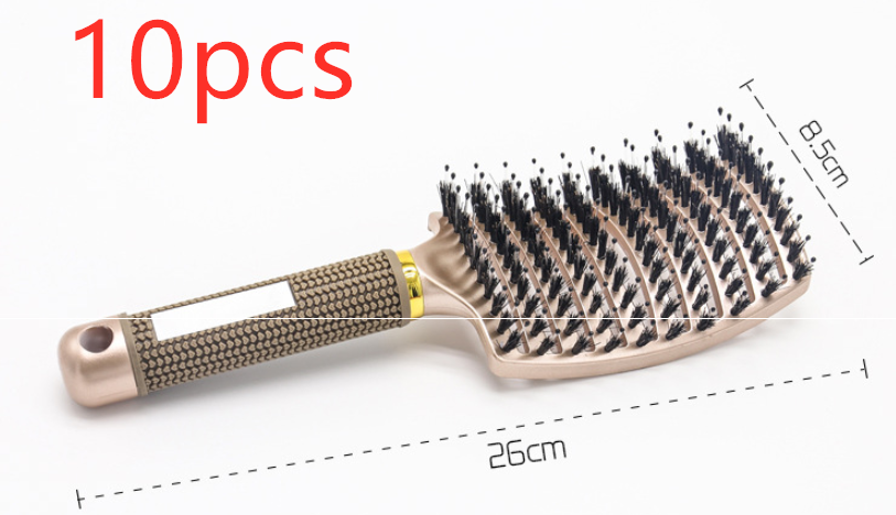 Hairbrush Detangle and Massage with Bristle-Nylon Teaser Comb for Women's Hair