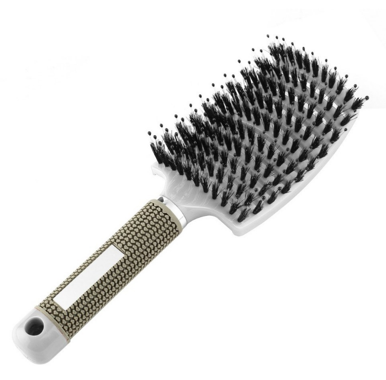 Hairbrush Detangle and Massage with Bristle-Nylon Teaser Comb for Women's Hair