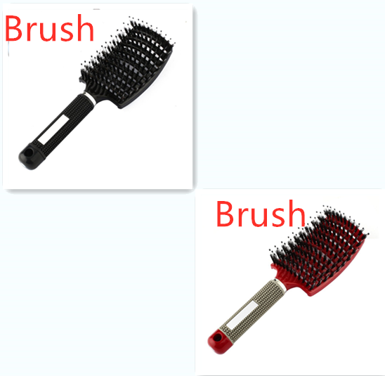 Hairbrush Detangle and Massage with Bristle-Nylon Teaser Comb for Women's Hair