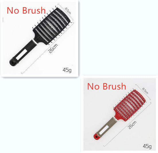 Hairbrush Detangle and Massage with Bristle-Nylon Teaser Comb for Women's Hair