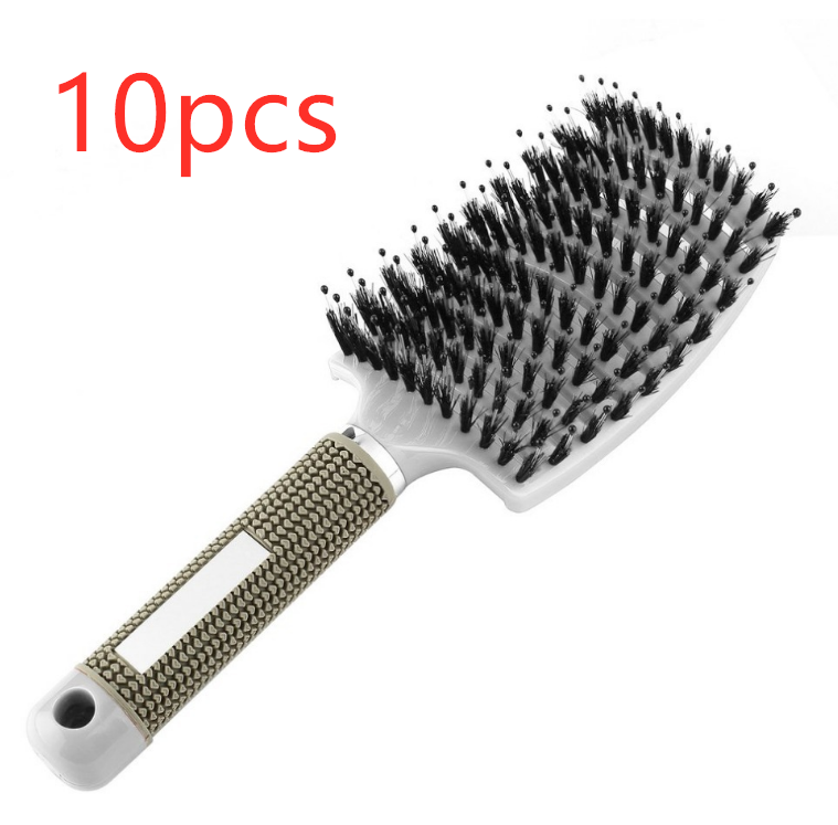 Hairbrush Detangle and Massage with Bristle-Nylon Teaser Comb for Women's Hair