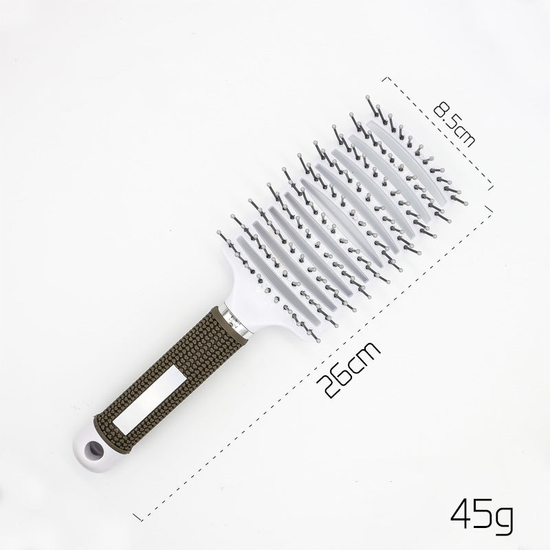 Hairbrush Detangle and Massage with Bristle-Nylon Teaser Comb for Women's Hair