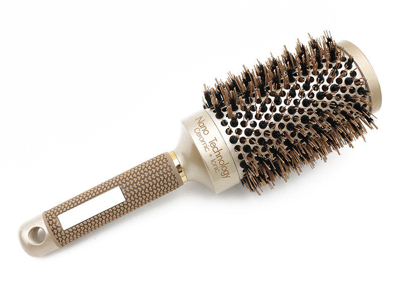 Professional Nano Ionic Round Barrel Hair Comb Styling for Hairdressing and Salon-Grade Hair Styling, Ceramic Ion Technology.