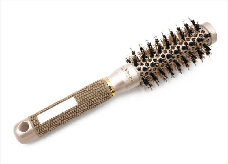 Professional Nano Ionic Round Barrel Hair Comb Styling for Hairdressing and Salon-Grade Hair Styling, Ceramic Ion Technology.