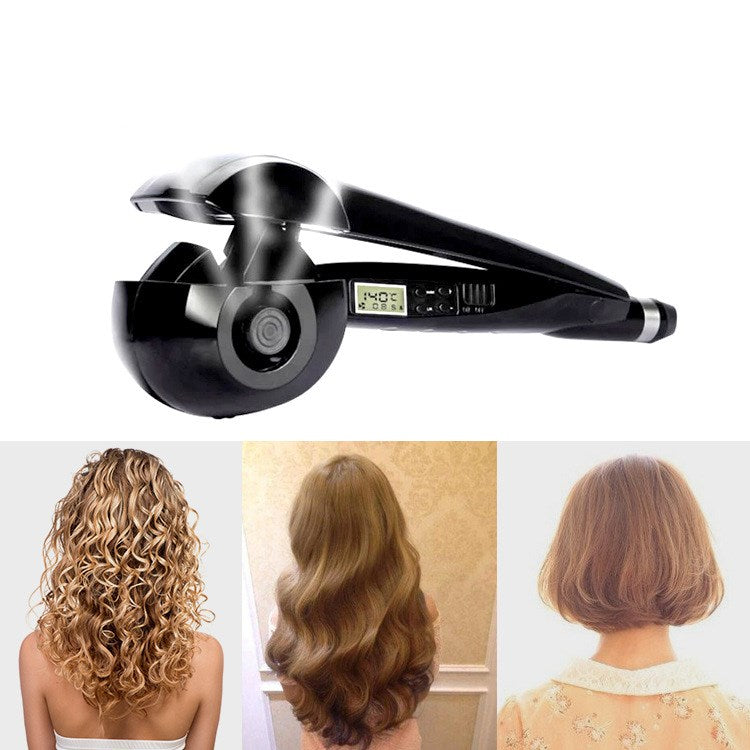 LCD Automatic Curling Rod Ceramic Corn Perm Curling Iron