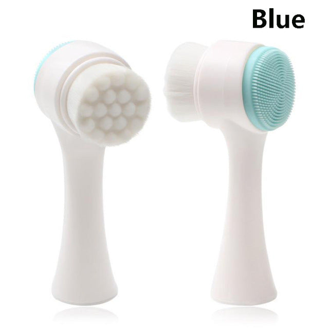 Facial Cleansing Brush with Vibration Massage for Gentle Face Cleaning and Washing