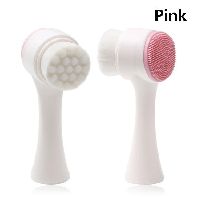 Facial Cleansing Brush with Vibration Massage for Gentle Face Cleaning and Washing