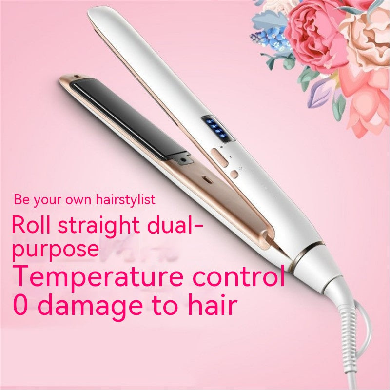 Hair Curler And Straightener Dual-use Air Bangs Hair Straightener