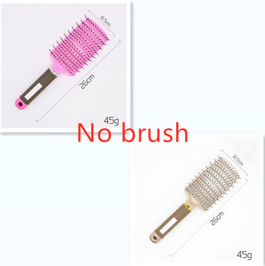 Hairbrush Detangle and Massage with Bristle-Nylon Teaser Comb for Women's Hair