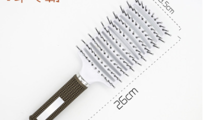 Hairbrush Detangle and Massage with Bristle-Nylon Teaser Comb for Women's Hair