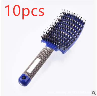 Hairbrush Detangle and Massage with Bristle-Nylon Teaser Comb for Women's Hair