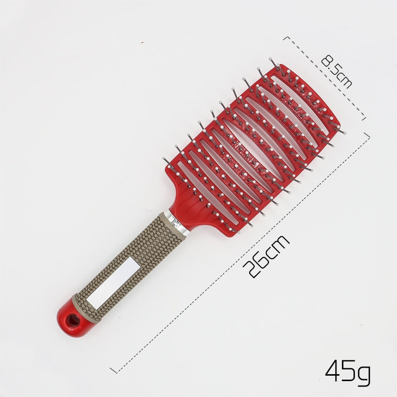 Hairbrush Detangle and Massage with Bristle-Nylon Teaser Comb for Women's Hair