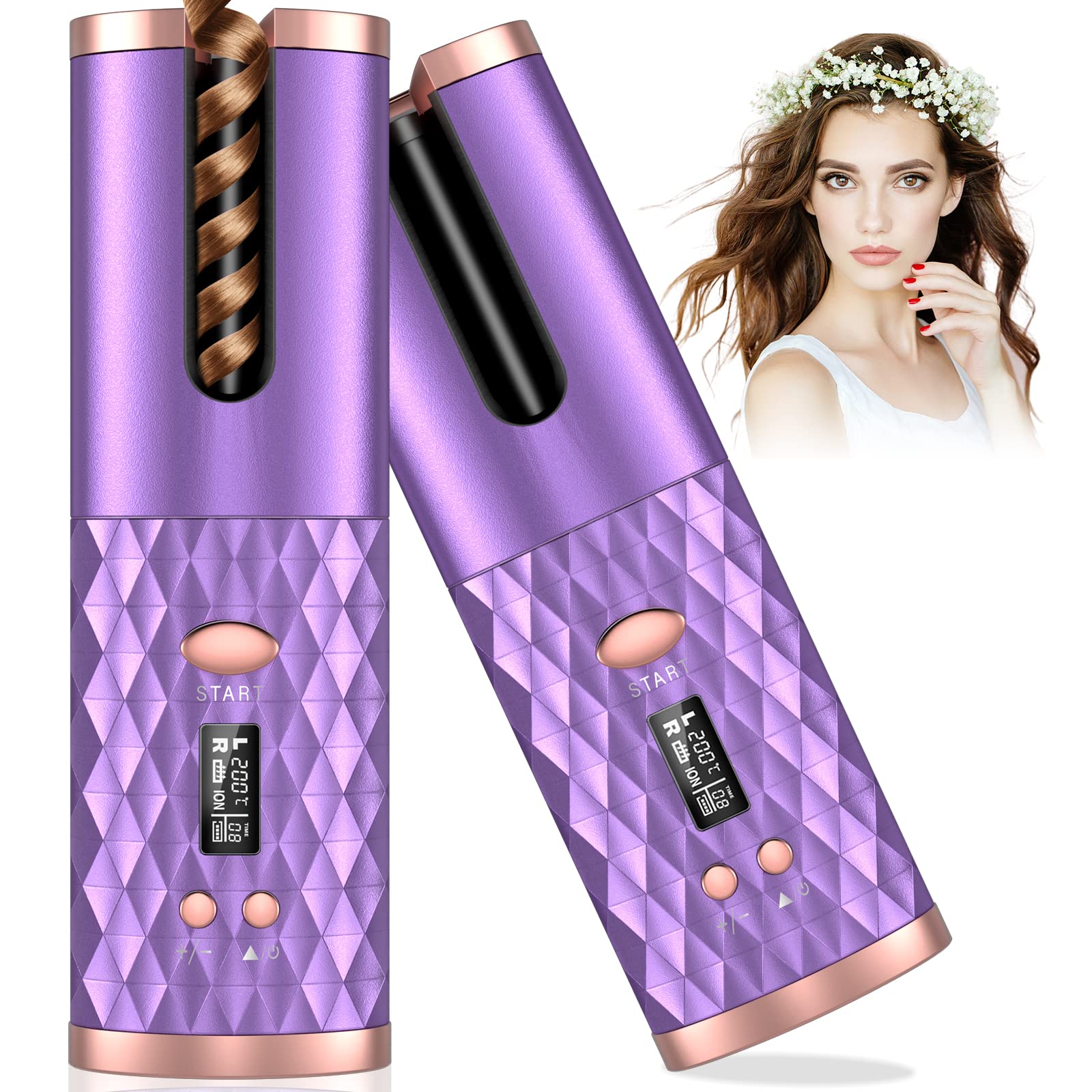 Wireless Electric Auto Curler – Effortless Curling Stick