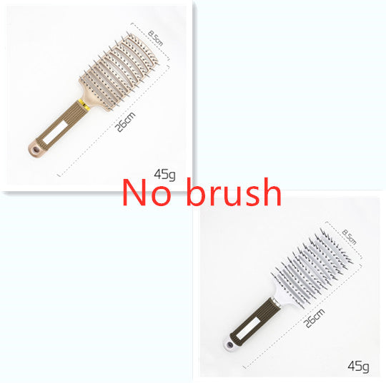 Hairbrush Detangle and Massage with Bristle-Nylon Teaser Comb for Women's Hair