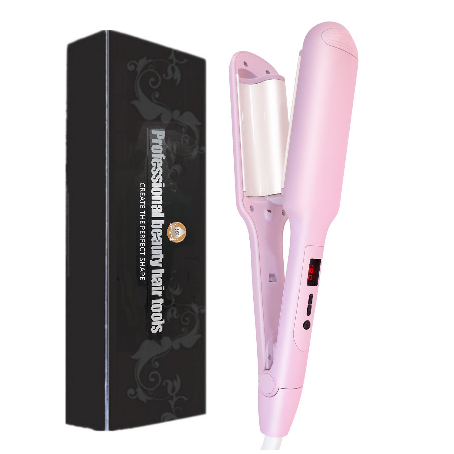 Ceramic Liquid Crystal Curling Iron with Multi-gear Splint