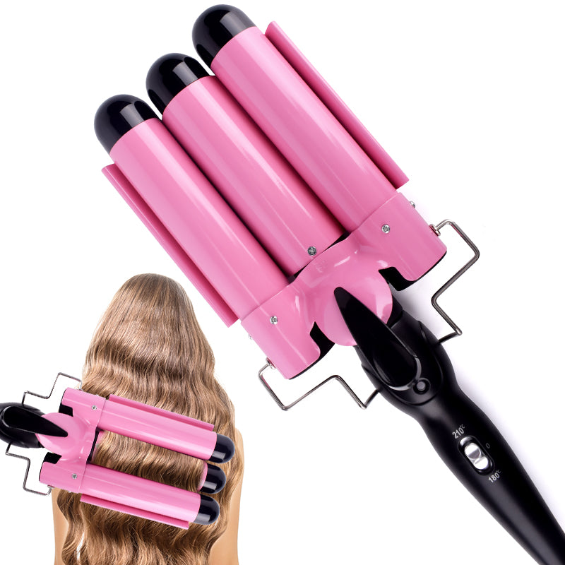 HE-19 Horse Hair Curler Achieve small curls, large volume, and water ripple waves effortlessly-Perfect styling versatility