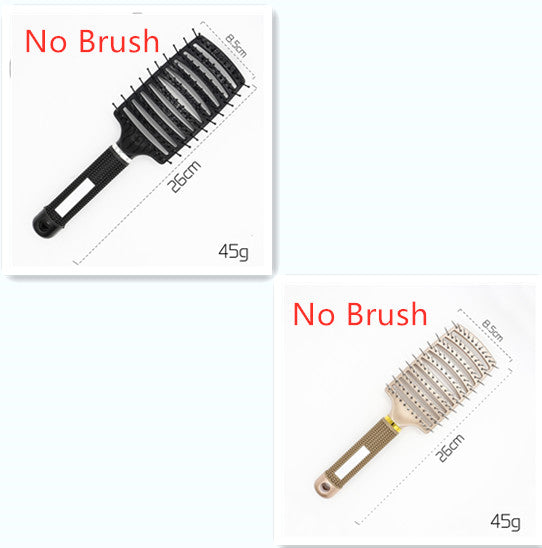 Hairbrush Detangle and Massage with Bristle-Nylon Teaser Comb for Women's Hair