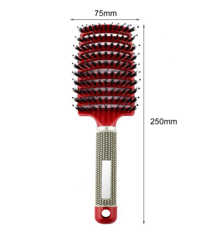 Hairbrush Detangle and Massage with Bristle-Nylon Teaser Comb for Women's Hair