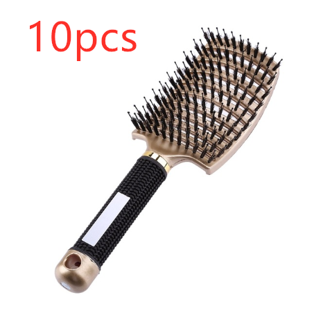 Hairbrush Detangle and Massage with Bristle-Nylon Teaser Comb for Women's Hair