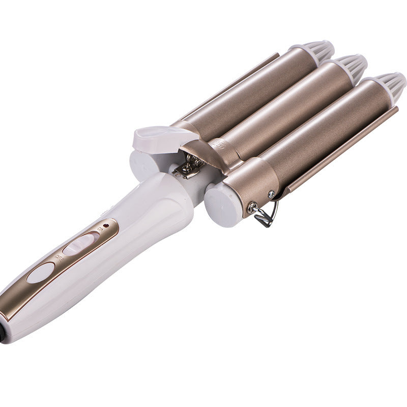 Water ripple three-tube curling iron