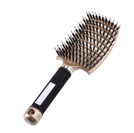 Hairbrush Detangle and Massage with Bristle-Nylon Teaser Comb for Women's Hair