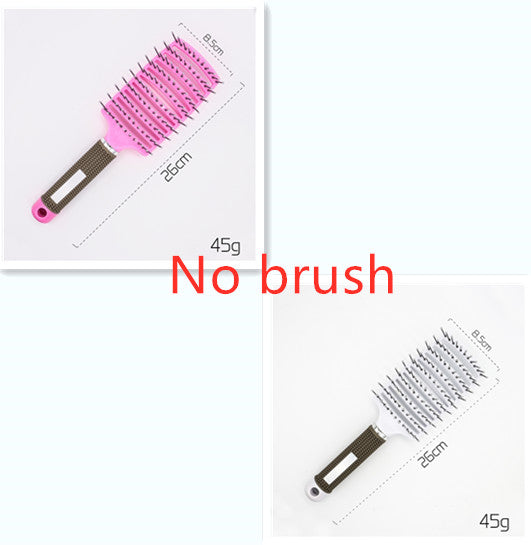 Hairbrush Detangle and Massage with Bristle-Nylon Teaser Comb for Women's Hair