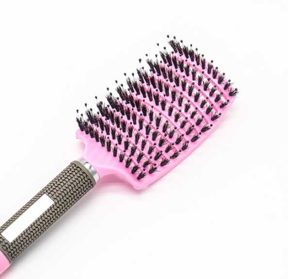 Hairbrush Detangle and Massage with Bristle-Nylon Teaser Comb for Women's Hair