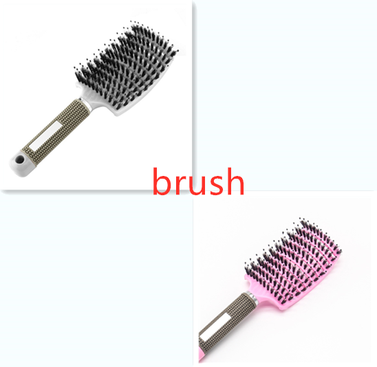 Hairbrush Detangle and Massage with Bristle-Nylon Teaser Comb for Women's Hair