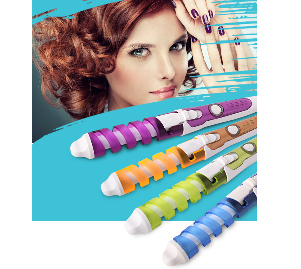 Spiral curling iron